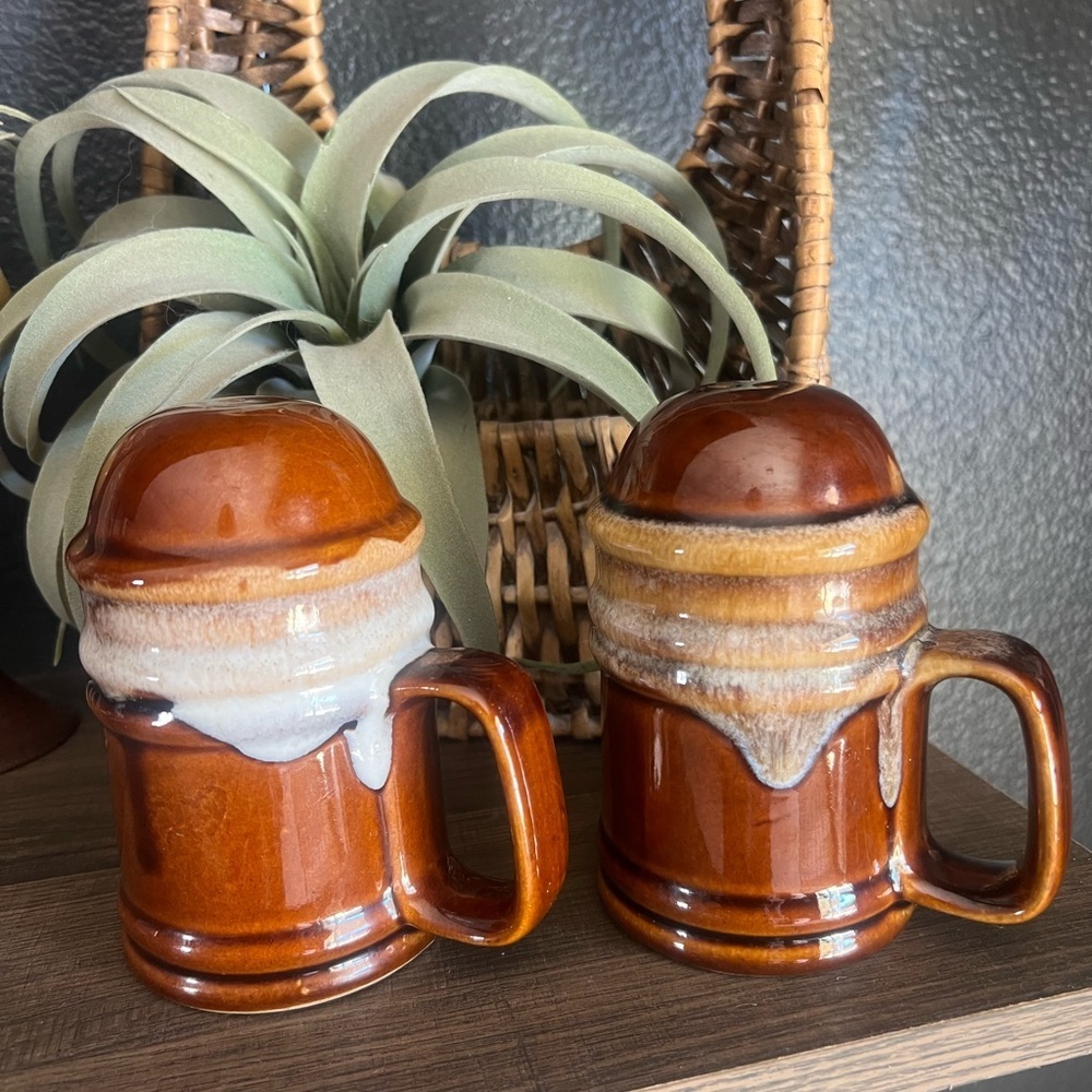 Vintage 1970’s Large Salt And Pepper Shakers